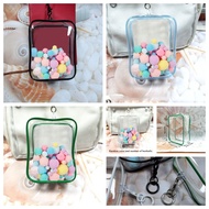 Double Zipper Mystery Box Organizer Storage Pouch Case Keychain Bag Doll Wallet Thicken Transparent Classic