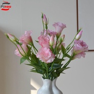 PINOU Fake Eustoma Flower, Lifelike Silk Flowers Artificial Lisianthus Flowers, Wedding Bouquet Eleg
