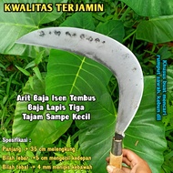 Arit khusus ngarit rumput dan padi baja isen full lapis 3 berkualitas