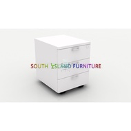 3D MOBILE PEDESTAL  l 3D DRAWER MOBILE FULL WHITE