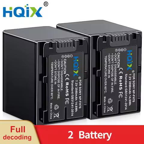 Battery Sony NP-FH70 HQIX for Sony DCR-SR62 SR10 DVD810 SR45 DVD910 SR7 DVD850 SR12 SR8 SR42 SR67 SR