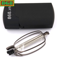 Grey folding frame glasses (868) from 1 degree to 4 degrees, folding glasses, retractable glasses, f