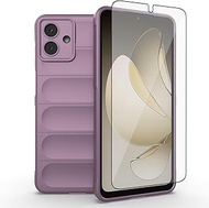 Asuwish Phone Case for Samsung Galaxy A07 4G with Tempered Glass Screen Protector and Soft TPU Slim 