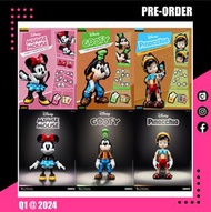 24年Q1季預訂！全新未開封 Blitzway x 5Pro Studio 合金可動人偶系列 米妮老鼠 Minnie Mouse / 高飛 Goofy / 小木偶 Pinocchio 迪士尼 Disn