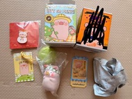 lulu豬限量版 豬你漂漂 carslan 萬聖節Lulu豬 絕版大吉襟章 馬戲團系列人偶限量版 豬咪lulu the piggy盲短利是袋