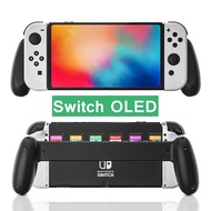 Hand Grip Stand For Nintendo Switch OLED Console Game Accessories with 6 Game Card Slot Controller Holder for NS Switch OLED Gaming Handle