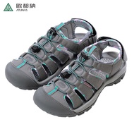 [ATUNAS ATUNAS] Women's Brave Breakthrough Amphibious Shock-Absorbing Toe Sandals Pink Green/Gray Qu