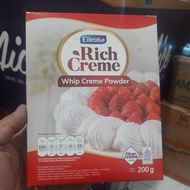 ELLENKA RICH CREME WHIP CREME POWDER WHIPPING CREAM 200 GR Rich Creme/