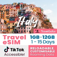 [Italy] eSIM TravelGator 1- 10GB, 1- 15 days| no speed reduction | no daily limit| sent via email