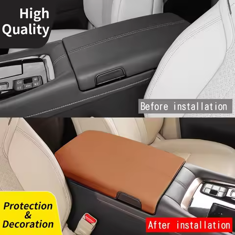 Suitable for Toyota 2023 ALPHARD/VELLFIRE 40 SeriesLeather Protective Cover for The Glove Compartmen
