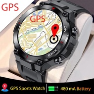 Lige นาฬิกาอัจฉริยะ GPS, นาฬิกาอัจฉริยะติดตามตำแหน่งกีฬากลางแจ้งทหารกันน้ำนาฬิกาออกกำลังกายผู้ชายสำหรับ Xiaomi Android IOS