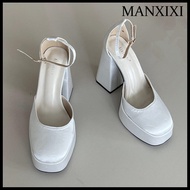 MANXIXI รองเท้าส้นสูงผู้หญิงแฟชั่นรองเท้าแตะสวยงาม5.11นิ้ว (ขนาด35-40)