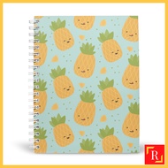 Spiral Notebook/Double Ring Notebook-(A4/A5 | Line/Blank | 80gsm)-Pineapple 2|ROYCE PUBLISHING