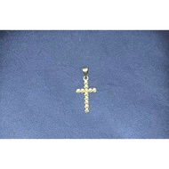18K Saudi Gold Cross Pendant