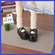 bjd6Points4Baby Doll Shoes Thick Sole Platform Shoes Four-Point Baby Shoes Six-Point High Heel Leath