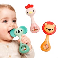 IPlay, iLearn Baby Rattle Toy, Baby Teeth Sensory Toy 3-6-12 Months Baby Development Belly Time Anim