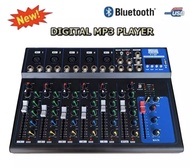 เครื่องผสมสัญญาณเสียง มิกเซอร์ 7 CHANNEL LIVE MIXER มีบลูทูธ BLUETOOTH USB รุ่น MKC F7 สินค้าพร้อมส่