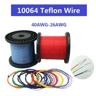 Ultra Fine PTFE Tinned Wire 10064 Electronic Wire 40 36 32 30 26AWG High-Temperature Wire Circuit Bo