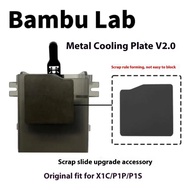 แผ่นทำความเย็นโลหะสำหรับเครื่องพิมพ์3D X1C/P1P/P1S ช่วยเพิ่มเคสระบายความร้อนและเพิ่มประสิทธิภาพของเส