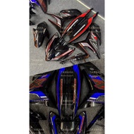 Yamaha Y15 Y15zr V1 V2 Exciter 2023 special edition red blue black cover set  free emblem(×4)