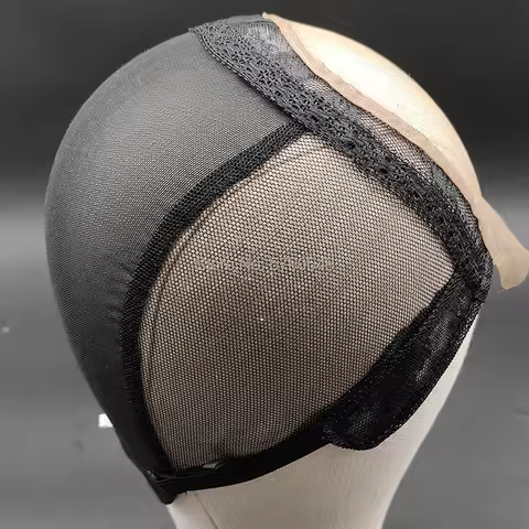 4X4 Lace-Closure-Wig-Caps Adjustable Lace Wig Caps Chinese-swiss-lace-wig-caps for making closure wi