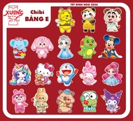 Sỉ 100 Bao Lì Xì Chibi Cán Dạ Quang Lấp Lánh Chọn Mẫu