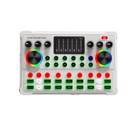 Live Sound Card Equipment Microphone Audio Mixer DJ Audio Sound Mixer Voice Changer Live Streaming Podcast Game Singing Record