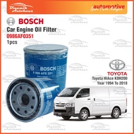 Toyota HiAce KDH200 Year 1994 To 2018 Car Engine Oil Filter Bosch 0986AF0351 Oil Filter