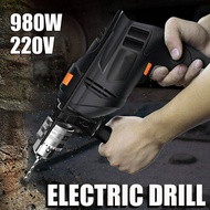 220V High Power Electric Impact Drill Screwdriver Angle Grinder Polisher Cutting Machine Power Concrete Core Drill Tool 980W