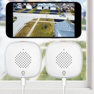 3MP 2K Window Camera,2.4GHz&5GHz WiFi Indoor Cameras for Home Security 2 Pack with ChroMax Al Color 
