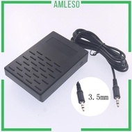 [Amleso] Piano Sustain Pedal Durable Electric Piano Sustain Foot Pedal for Drum Electric