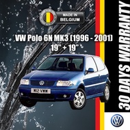 VW Polo WIPER 6N MK3 (1996 - 2001) MADE IN BELGIUM 19"+ 19" Front Wiper Blades SHENZO