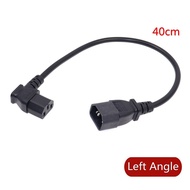 IEC 320 C13 Right or Left Angled Female to C14 Male Power Adapter Extension cable for LCD LED Mount 