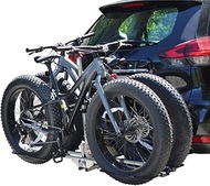 RV Approved 2 Hitch Mounted E Bike Fatbike Carrier, 60 lbs/Bike Heavy Weight Capacity