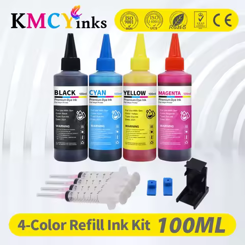 KMCYinks Printer Ink Kits For HP 304 XL Refill Ink cartridge For HP 301 xl 300 xl 302 xl 303 xl 901 