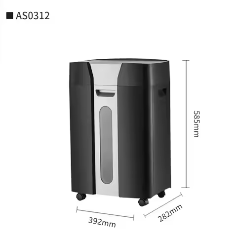 Upgrade 25.6L Office Paper Shredder Home Electric Silent Paper Shredder Crusher Destroyer Paper Docu