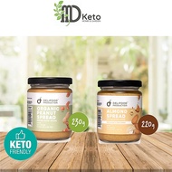 [MD Keto] Peanut Almond butter spread  Natural, Low Carb Diet, LCHF Keto Diet Friendly no Sugar no M