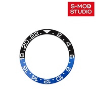 S-MOD SKX007 Seiko 5 SRPD Ceramic Bezel Insert GMT Dual Time Batman Seiko Mod