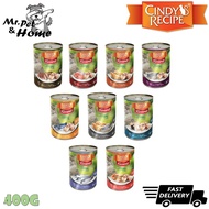 Cindy's Recipe Favourite Can Wet Food 400g - Crab, Goat Milk, Salmon, Beef, Tuna, Sardines, Mackerel