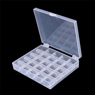 12x10.5x2.6cm 25 Spools Empty Bobbins Sewing Machine Bobbin Case Organizer Storage Plastic Box
