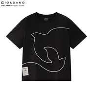 GIORDANO Áo Thun Nữ Ngắn Tay In Hình Inner Peace Printed Tee 05395208