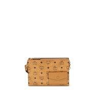 [pre-order] Mcm Aren canvas Shoulder Bag - Cognac