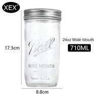 XEX Ball mason jars โหลแก้ว โหลแก้วสูญญากาศ glass sealed jar โหลแก้วมีฝาปิด Container for Canning Preserving Meal Prep Oats Jam Jelly ขนาดต่างๆ