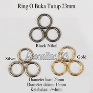 23mm (2.3cm) Open-Close O-Ring / Iron O-Ring / Round Ring Per Pcs