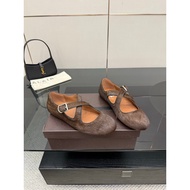 Alaia 2025 Early Spring New Style Round Toe Flat Ballet Shoes