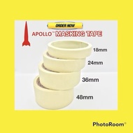 APOLLO  MASKING TAPE 18 YARD 18MM 24MM 36MM