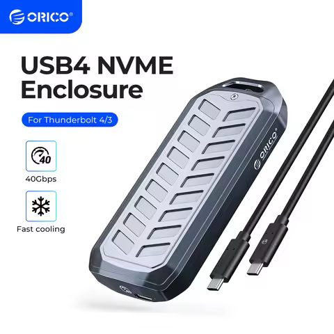 ORICO USB4 M2 SSD Case NVMe 40Gbps M2 NVMe Case Compatible with Thunderbolt 3 USB 3.2/ 3.1/3.0 Type 
