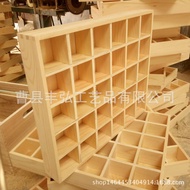 Grid Box Wooden Desktop Classification Storage Box Storage Box Organizer Wall Hanging Multi-Grid Woo