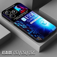 HP KASA CASE - case For REALME C53/C51/C51S Latest Fashion - Glass Softcase - Glossy New 2026 - Prot