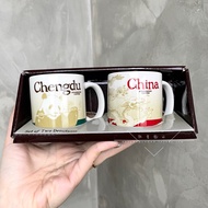 Starbucks Cup Starbucks City Series Classic Chinese Chengdu Cup Mini Ceramic Mug Set